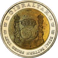 Gibraltar, 2 Euro, Fantasy Euro Patterns, Essai-Trial, BE, 2004, Bimétallique - Prove Private