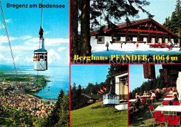 73219782 Bregenz Vorarlberg Bodensee Pfaenderbahn Berghaus Pfaender Terrasse Bre - Sonstige & Ohne Zuordnung