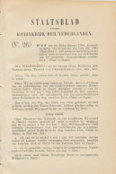 Staatsblad 1908 : Stoomvaartdienst Java - China - Japan - Historische Documenten