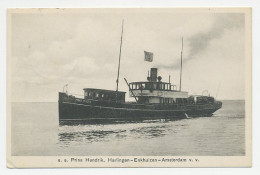 Pbk. S.S. Pr. Hendrik - Harlingen - Enkhuizen - Amsterdam - Piroscafi