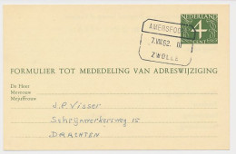 Treinblokstempel : Amersfoort - Zwolle III 1962 - Non Classés