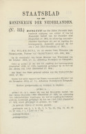 Staatsblad 1916 : Invoering Div. Postzegels / Postwaardestukken - Brieven En Documenten