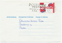 Verhuiskaart G. 45 Groningen - Roden 1980 - Material Postal