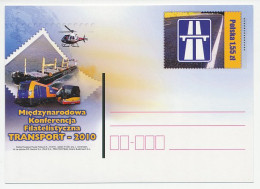 Postal Stationery Poland 2010 Transport Conference - Helicopter - Train - Bus - Ship - Sonstige & Ohne Zuordnung