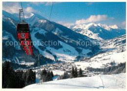 73219746 Saalbach-Hinterglemm Bergbahn Wintersportplatz Alpenpanorama Saalbach-H - Sonstige & Ohne Zuordnung