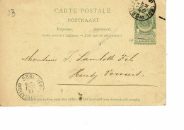 BELGIQUE Carte Postale  Reponse ( N° 23) - 1893-1907 Stemmi