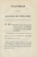 Staatsblad 1864 : Spoorlijn Enschede - Rheine - Munster - Historical Documents