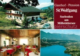 73219541 Seeboden Millstaettersee Gasthof Pension St Wolfgang Alpen Fliegeraufna - Autres & Non Classés