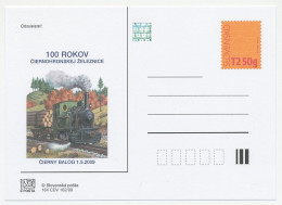 Postal Stationery Slovakia 2009 Steam Train - Treinen