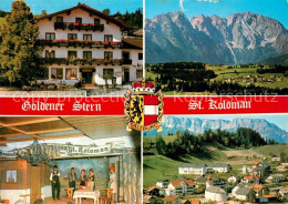 73219539 Sankt Koloman Gasthof Goldener Stern Landschaftspanorama Alpen Sankt Ko - Andere & Zonder Classificatie
