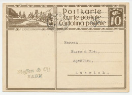 Postal Stationery Switzerland 1930 Bus - St. Moritz - Bussen