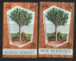 Nouvelles HEBRIDES Timbres-poste N°280* & 281* Neufs Charnières TB Cote : 2€25 - Ungebraucht