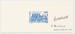 France 1999 - Epreuve / Proof Signed By Engraver Monastery Ruins - Saint Emilion - Jurade - Wine - Churches & Cathedrals