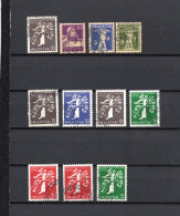 Suisse 11 Timbres - Usados
