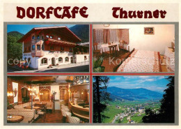 73219504 Flachau Dorfcafe Thurner Gastraum Fremdenzimmer Landschaftspanorama Fla - Andere & Zonder Classificatie