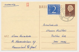 Briefkaart G. 325 / Bijfrankering Nieuwerkerk - Den Haag 1965 - Ganzsachen