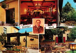 73219501 Wien Buschenschank Hans Mut Restaurant Terrasse Portrait Wien - Altri & Non Classificati