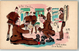 39787107 - Sign. HMB  Kartenspiel  O La Cantine Frankreich - Guerre 1914-18
