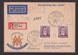 Briefmarken Flugpost DDR R Brief MEF 535 Sonder R Zettel Bahnpostamt Leipzig - Cartas & Documentos