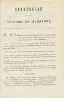 Staatsblad 1881 : Spoorlijn Hoorn - Enkhuizen - Historical Documents