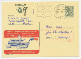 Publibel - Postal Stationery Belgium 1982 Jetfoil - Sealink - Oostende - Dover - Barche