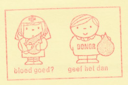 Meter Card Netherlands 1990 Blood Bank - Donor - Red Cross - Dick Bruna - Rotterdam - Otros & Sin Clasificación