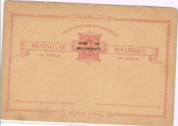 Companhia De Moçambique, Bilhete Postal 20 Reis - Mozambique