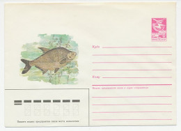 Postal Stationery Soviet Union 1985 Fishing - Fishes