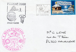 France 3 Enveloppes Mission MYRRHE 2000 Porte Avions Foch Frégate Duquesnes Jules Verne Meuse - Scheepspost