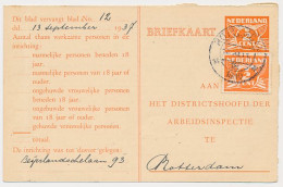 Arbeidslijst G. 17 Locaal Te Rotterdam 1940 - Material Postal