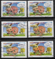 France 2007 Oblitéré  Autoadhésif  N° 135 Ou  N° 4090  (  6 Exemplaires )  "  Sourires Avec Les   " - Used Stamps