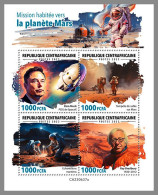 CENTRAL AFRICAN 2023 MNH Mission To Mars Space Raumfahrt M/S – OFFICIAL ISSUE – DHQ2419 - Africa