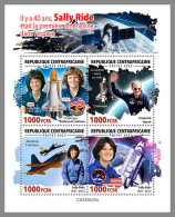 CENTRAL AFRICAN 2023 MNH Sally Ride Woman In Space Raumfahrt M/S – OFFICIAL ISSUE – DHQ2419 - Afrika