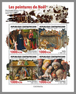 CENTRAL AFRICAN 2023 MNH Christmas Paintings Weihnachtsgemälde M/S – OFFICIAL ISSUE – DHQ2419 - Andere & Zonder Classificatie