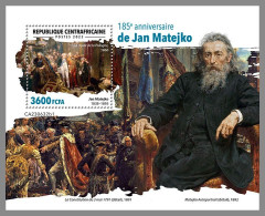 CENTRAL AFRICAN 2023 MNH Jan Matejko Paintings Gemälde S/S II – OFFICIAL ISSUE – DHQ2419 - Altri & Non Classificati