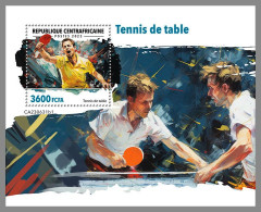 CENTRAL AFRICAN 2023 MNH Table Tennis Tischtennis S/S I – OFFICIAL ISSUE – DHQ2419 - Table Tennis