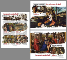 CENTRAL AFRICAN 2023 MNH Christmas Paintings Weihnachtsgemälde M/S+2S/S – OFFICIAL ISSUE – DHQ2419 - Altri & Non Classificati