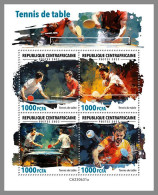 CENTRAL AFRICAN 2023 MNH Table Tennis Tischtennis M/S – OFFICIAL ISSUE – DHQ2419 - Tafeltennis