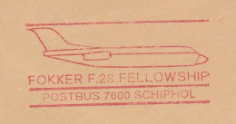 Meter Cover Netherlands 1977 Fokker F28 Fellowship - Airplane - Vliegtuigen