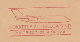 Meter Cover Netherlands 1977 Fokker F28 Fellowship - Airplane - Avions