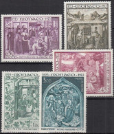 MONACO  1089-1090, 1092-1094, Postfrisch **, Krippenstiftung Franz Von Assisis, 1973 - Ungebraucht