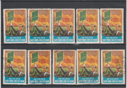 S.VIETNAM  1973  PRES. NGUYEN VAN THIEU  10 Used Stamps  Michel 800 €  VF - Viêt-Nam