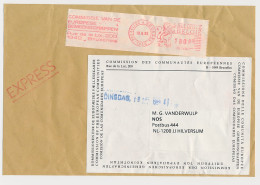 Express Cover Front Belgium 1989 Commission Of The European Communities - Europese Instellingen