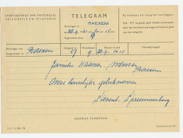 Telegram Locaal Te Baexem 1961 - Non Classés