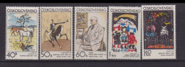 CZECHOSLOVAKIA  - 1972 Graphic Art Set Never Hinged Mint - Unused Stamps