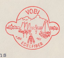 Meter Cover Netherlands 1959 Dukdalf - Dolphin Structure - Fishing Boats - Volendam  - Schiffe