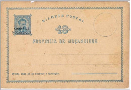 Companhia De Moçambique, Bilhete Postal 10 Reis - Mozambique