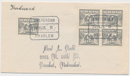 Treinblokstempel : Amsterdam - Haarlem III 1935 Onbekend Traject - Unclassified