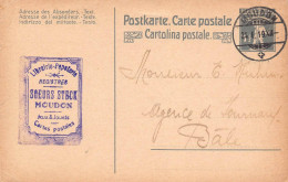 Moudon Papeterie Steck  Firmen Gewerbestempel Besonderheiten - Enteros Postales