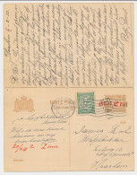 Briefkaart G. 108 I / Bijfrankering Arnhem - Haarlem 1921 V.v. - Ganzsachen